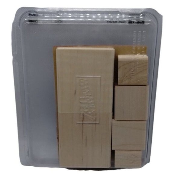 Stampin Up Bud Basics 6 Piece Rubber Stamp Kit Unmounted 2006 Two Step Stamps - Picture 4 of 4